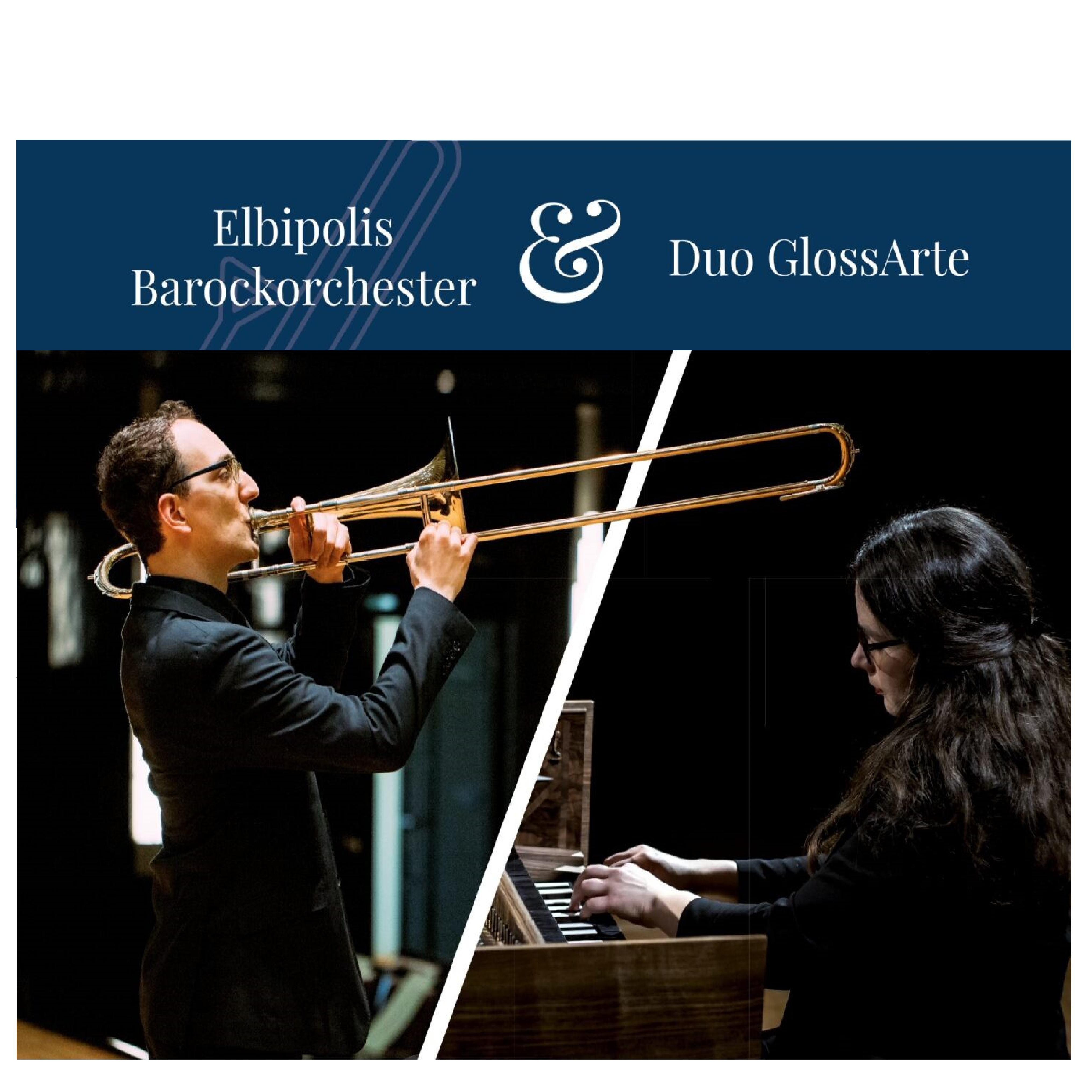 Duo GlossArte spielt Solokonzerte mit Elbipolis Barockorchester